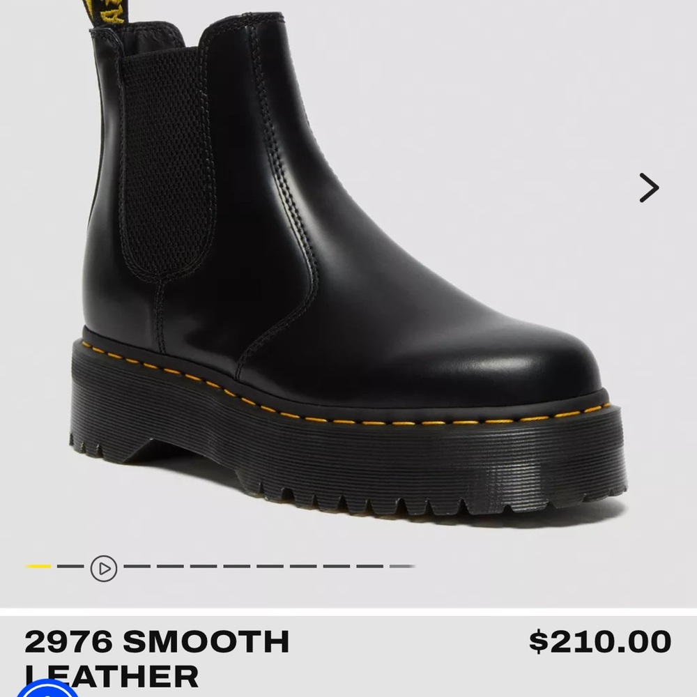 2976 SMOOTH LEATHER PLATFORM CHELSEA BOOTS